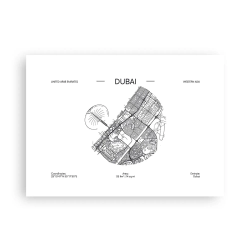 Poster - Anatomy of Dubai - 70x50 cm