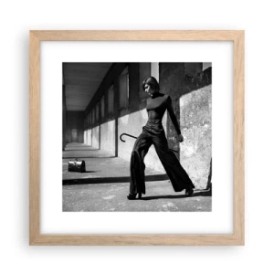 Poster in light oak frame - City Chic - 30x30 cm