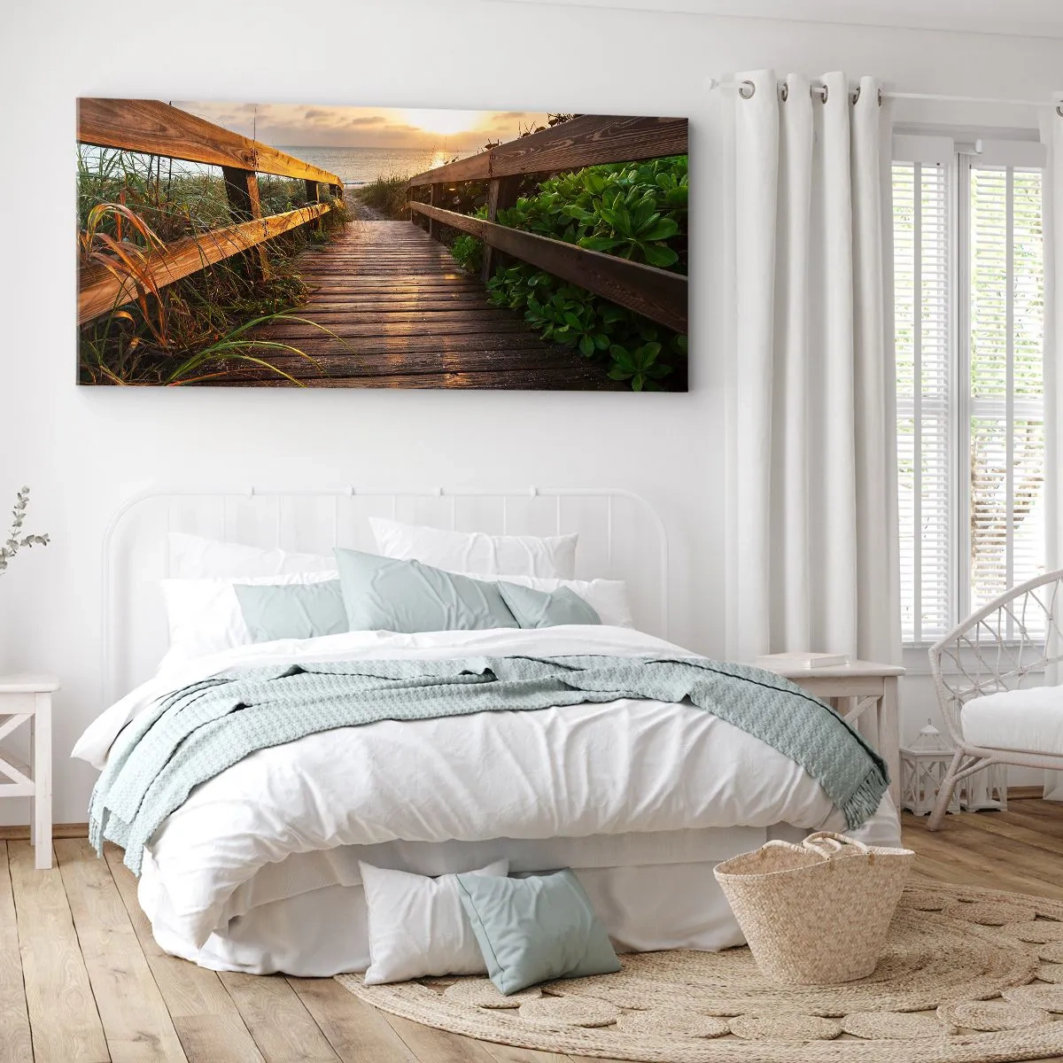 Canvas picture - Straigh to the Shore - 120x50 cm
