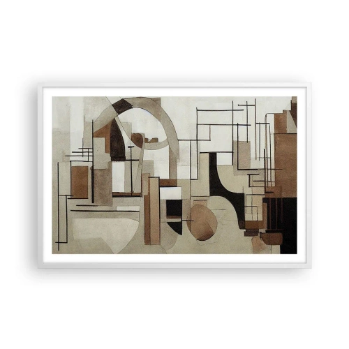 Poster in white frmae - City Landscape 2.0 - 91x61 cm