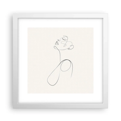 Poster in white frmae - Entangled in Dreams - 30x30 cm