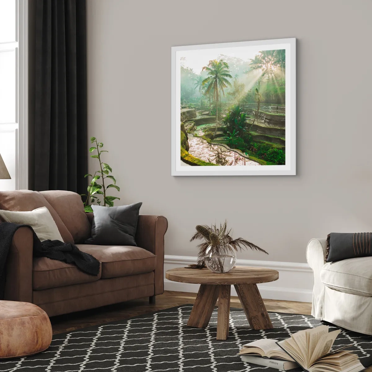 Poster in white frmae - Maturing in the Sun - 30x30 cm