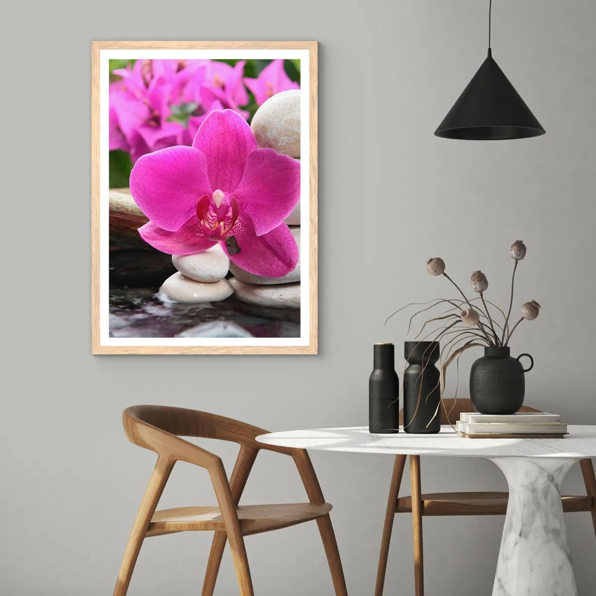 Poster in light oak frame - You Are Already Resting - 50x70 cm