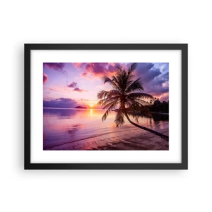 Poster in black frame - Bliss up to the Horizon - 40x30 cm