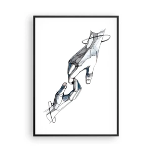 Poster in black frame - Good Gesture - 70x100 cm