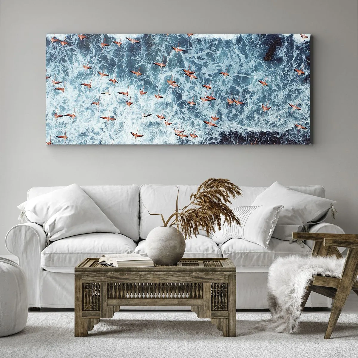 Canvas picture - Seaside Parade - 140x50 cm