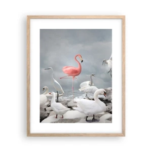 Poster in light oak frame - Where Did I Come from? - 40x50 cm