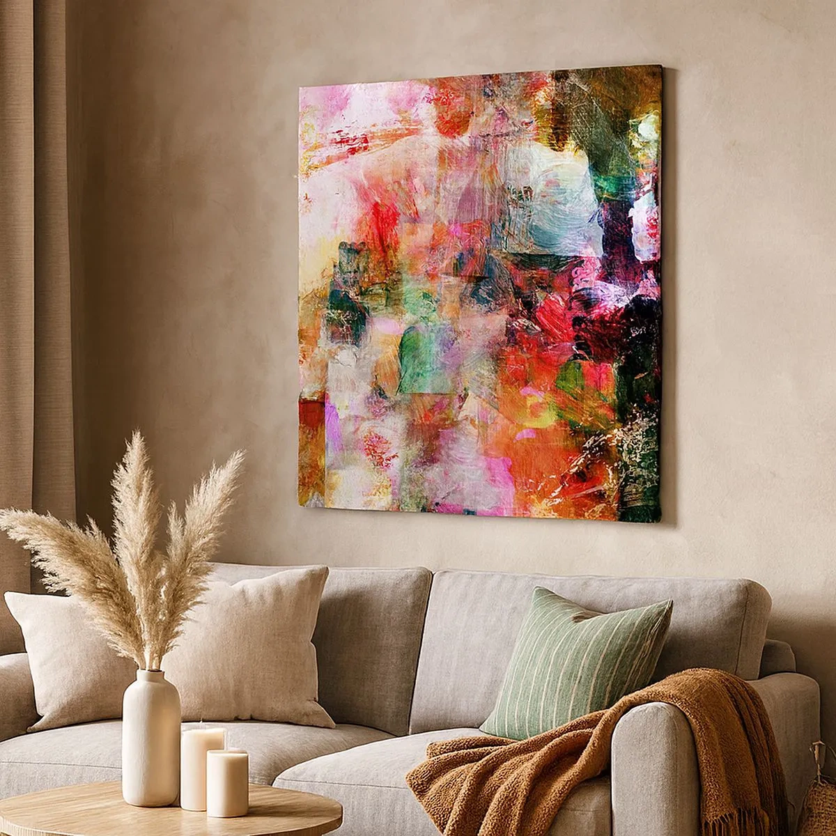 Canvas picture - Journey through Pink - 30x30 cm
