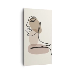 Canvas picture - Listening to Herself - 55x100 cm