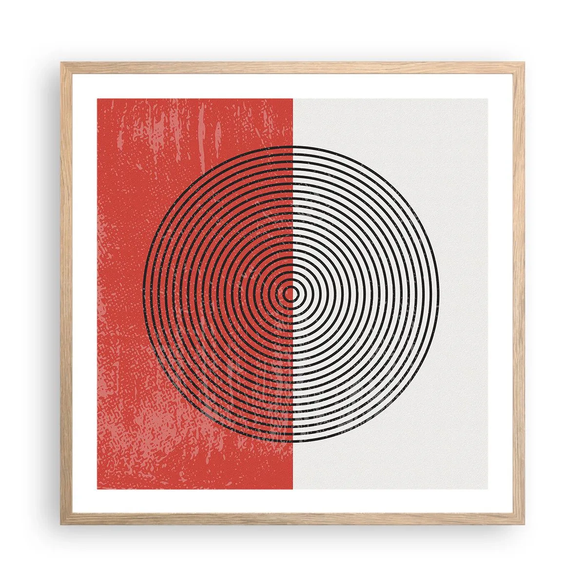 Poster in light oak frame - To the Core - 60x60 cm