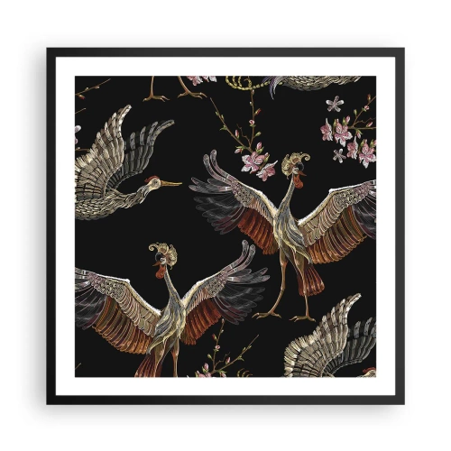 Poster in black frame - Fairy Tale Bird - 60x60 cm