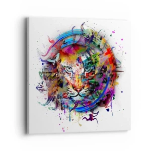 Canvas picture - Behind Rainbow Curtain - 40x40 cm