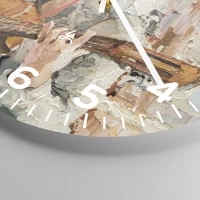 Clock face with numbers