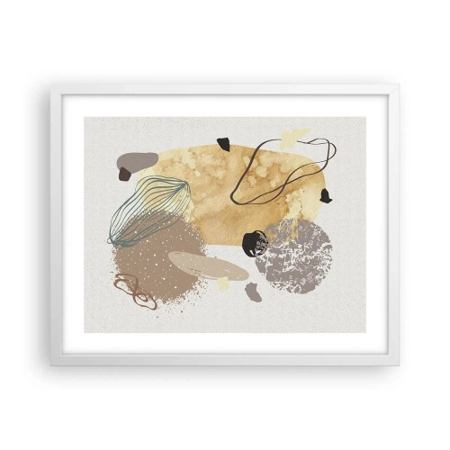 Poster in white frmae - Applied Splashing - 50x40 cm
