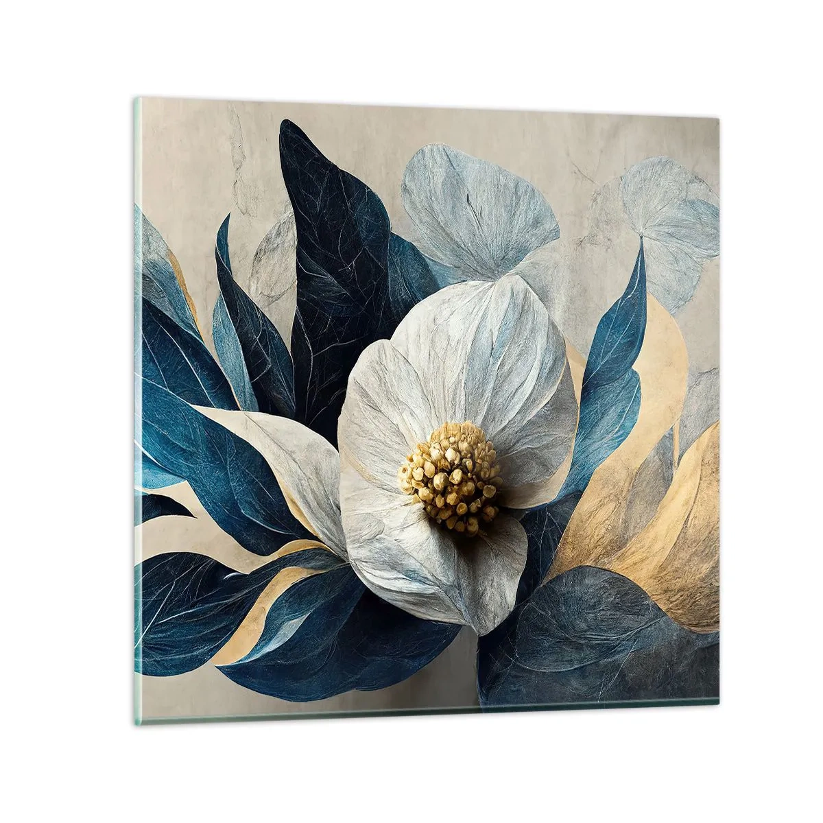 Glass picture - With a Heart of Gold - 40x40 cm