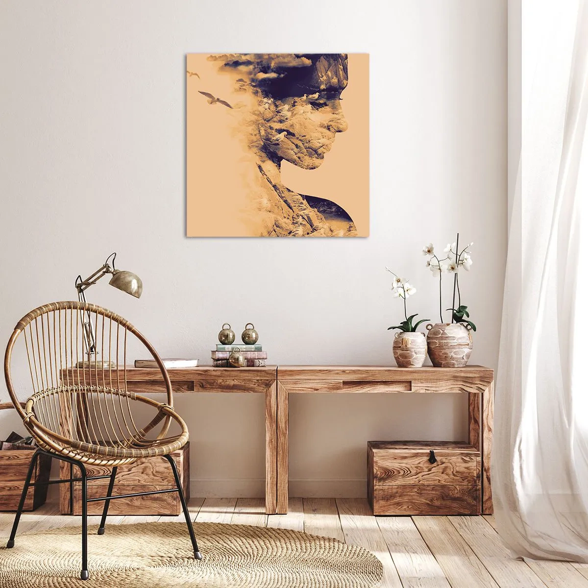 Canvas picture - Naturally Beautiful - 50x50 cm