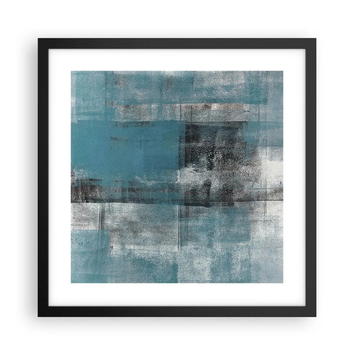 Poster in black frame - Water and Air - 40x40 cm