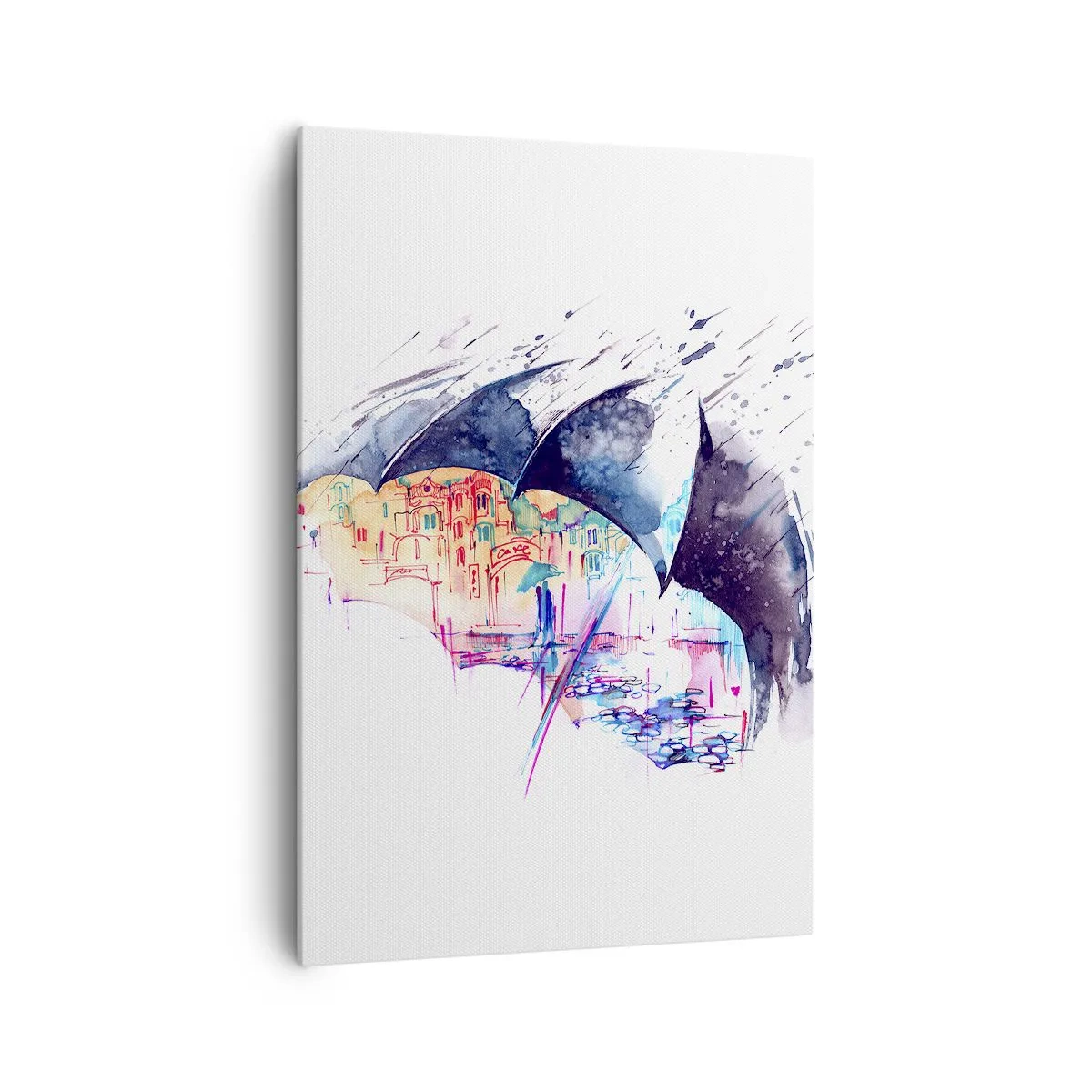 Canvas picture - Walk in the Rain - 70x100 cm