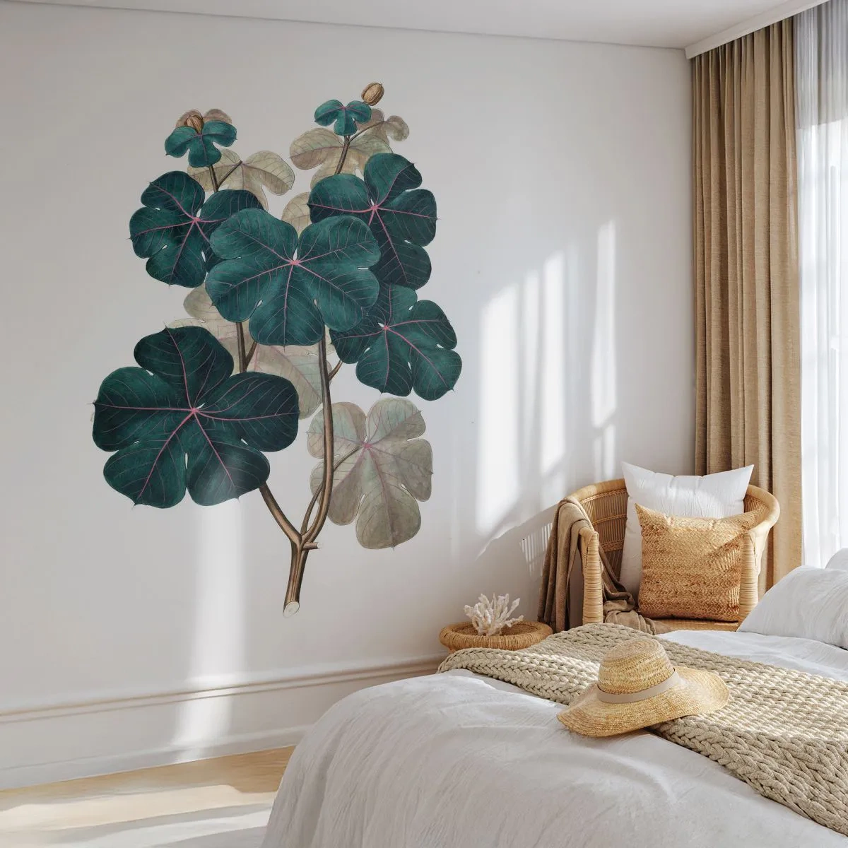 Photo Wallpaper Premium Sand - From the Old Herbarium - Plant, Leaves, Botany - 350x256 cm
