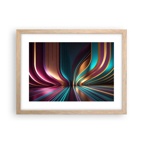 Poster in light oak frame - Architecture of Light - 40x30 cm