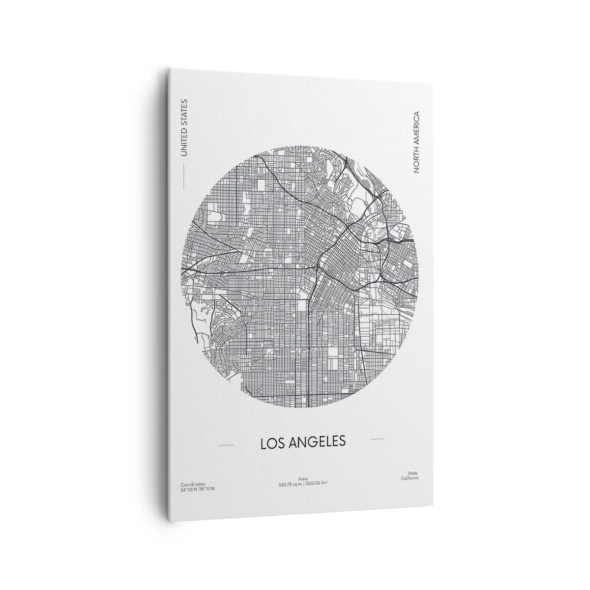 Canvas picture - Anatomy of Los Angeles - 80x120 cm