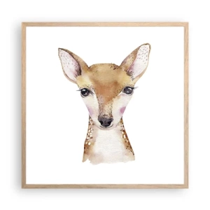 Poster in light oak frame - Nature of Innocence - 60x60 cm