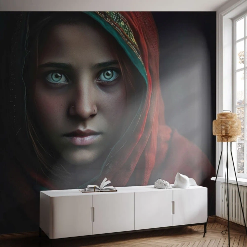 Custom Wallpaper Premium Canvas - Eastern Princess - Girl, Portrait, Pakistan