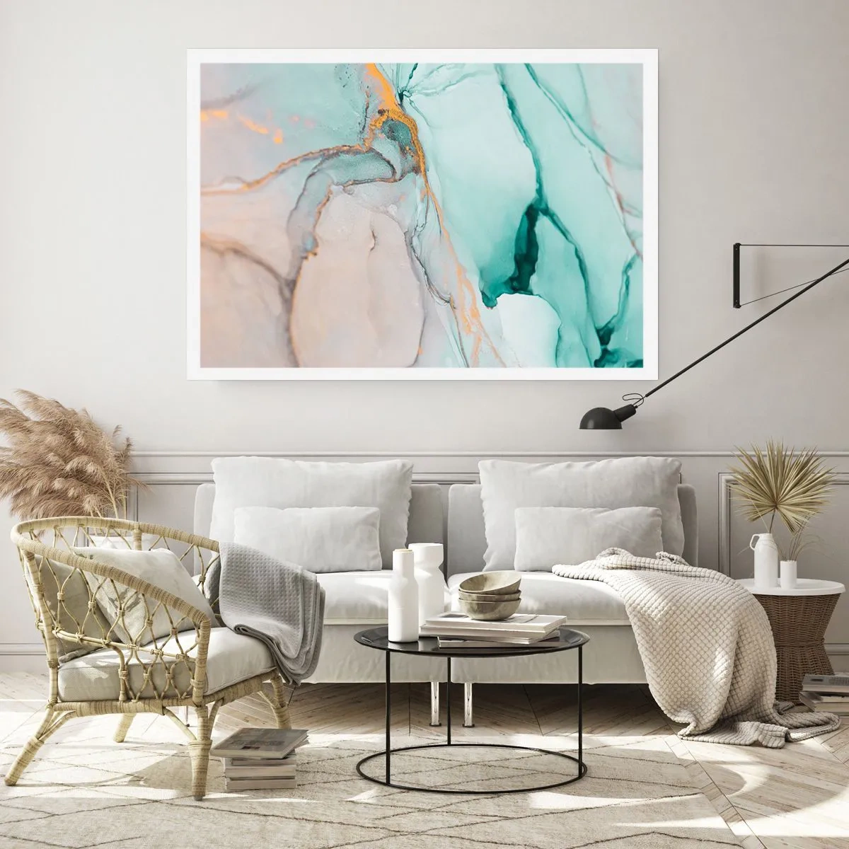 Poster - Dance of Shapes and Colours - 50x40 cm