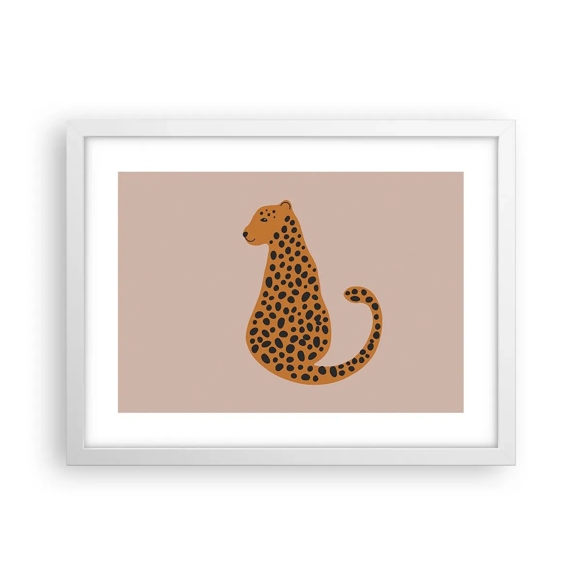Poster in white frmae - Leopard Print Is Fashionable - 40x30 cm