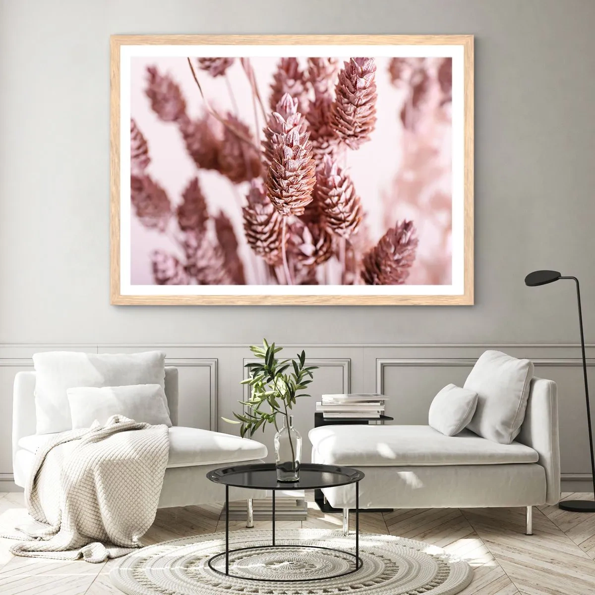 Poster in light oak frame - Seemingly Inconspicuos - 50x40 cm