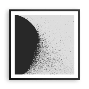 Poster in black frame - Movement of Particles - 60x60 cm