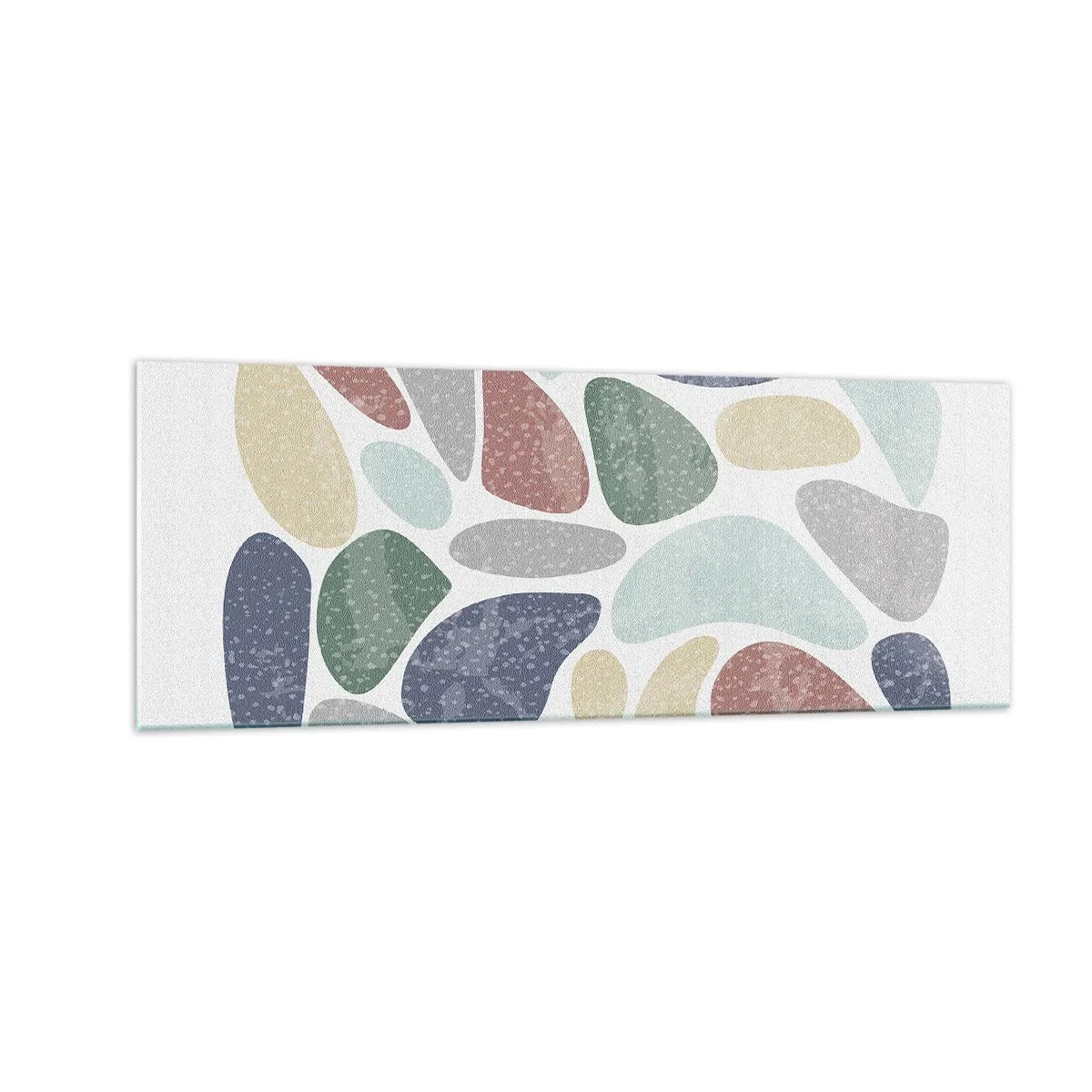 Glass picture - Mosaic of Powdered Colours - 140x50 cm