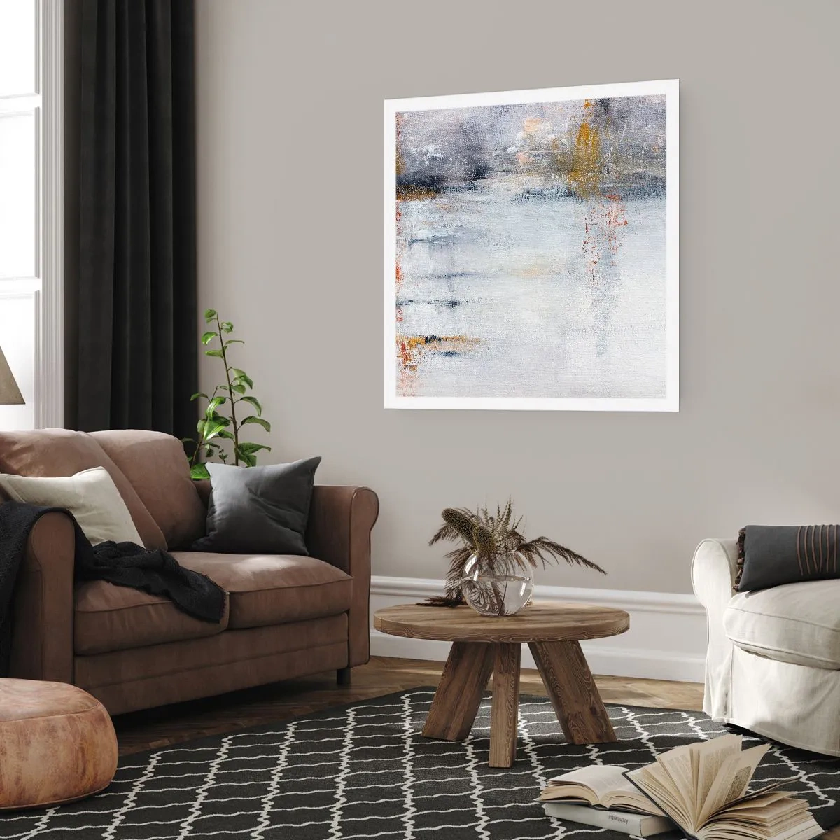 Poster - Behind a Curtain of Air - 60x60 cm