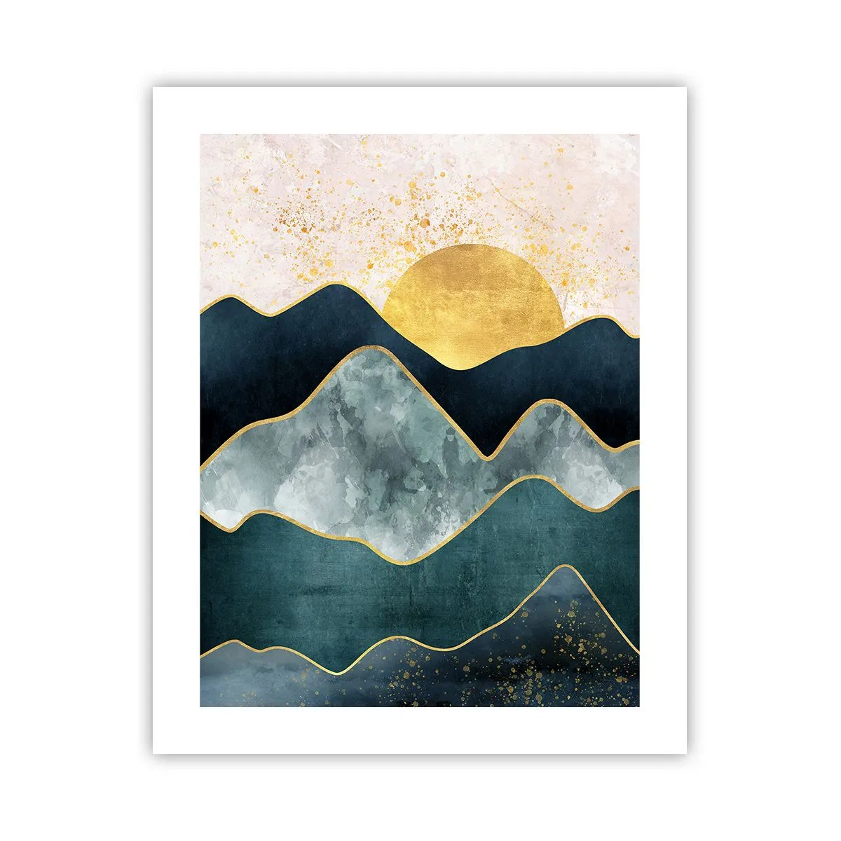 Poster - Behing Seven Mountains - 40x50 cm
