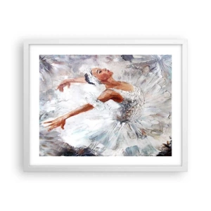 Poster in white frmae - Delicate and Light As a Tulle - 50x40 cm