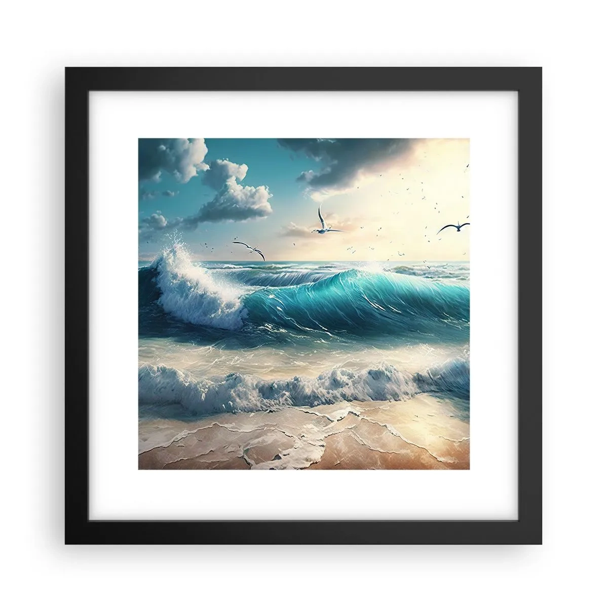 Poster in black frame - It Hums Especially for You - 30x30 cm
