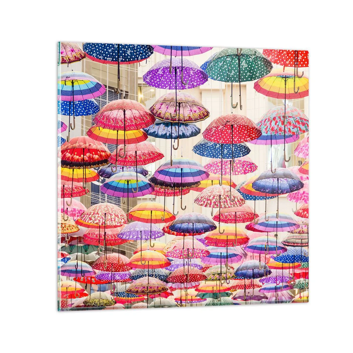 Glass picture - City Meadow - 50x50 cm