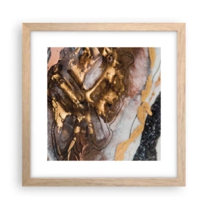Poster in light oak frame - Element of the Earth - 30x30 cm