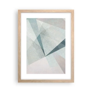 Poster in light oak frame - Calmly but Dynamically - 30x40 cm