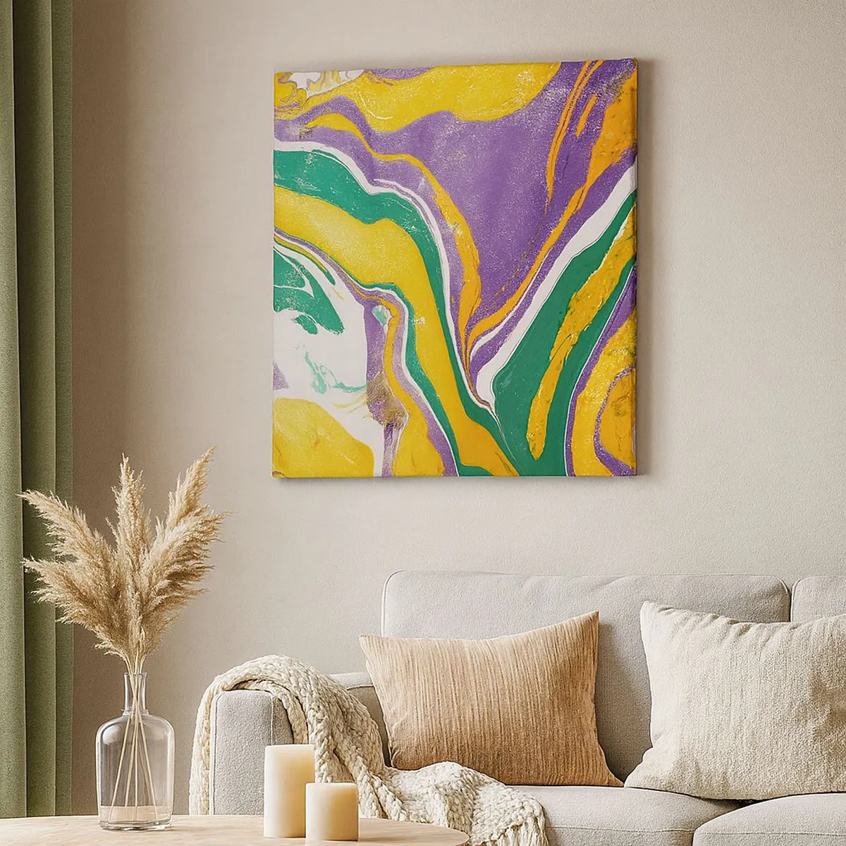 Canvas picture - Colour Waves - 30x30 cm