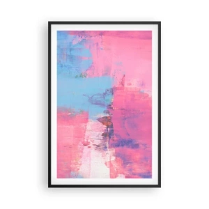 Poster in black frame - Pink, Blue and a Pinch of Light - 61x91 cm