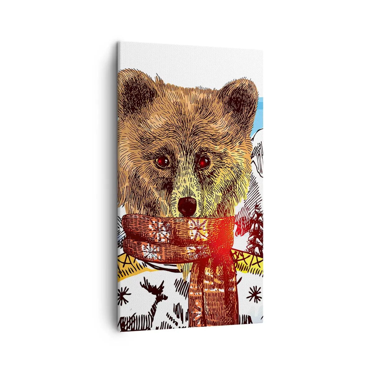 Canvas picture - Little Bear's Hut - 45x80 cm