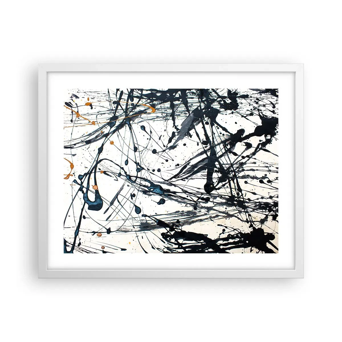Poster in white frmae - Expressionist Abstract - 50x40 cm