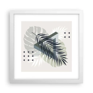 Poster in white frmae - Nature and Geometry - Two Orders? - 30x30 cm