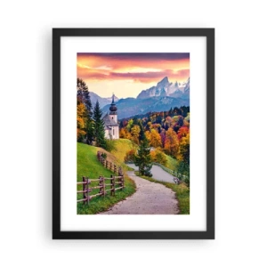 Poster in black frame - Landscape Like a Picture - 30x40 cm