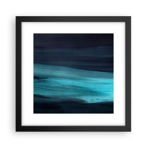 Poster in black frame - Swim with the Flow - 30x30 cm