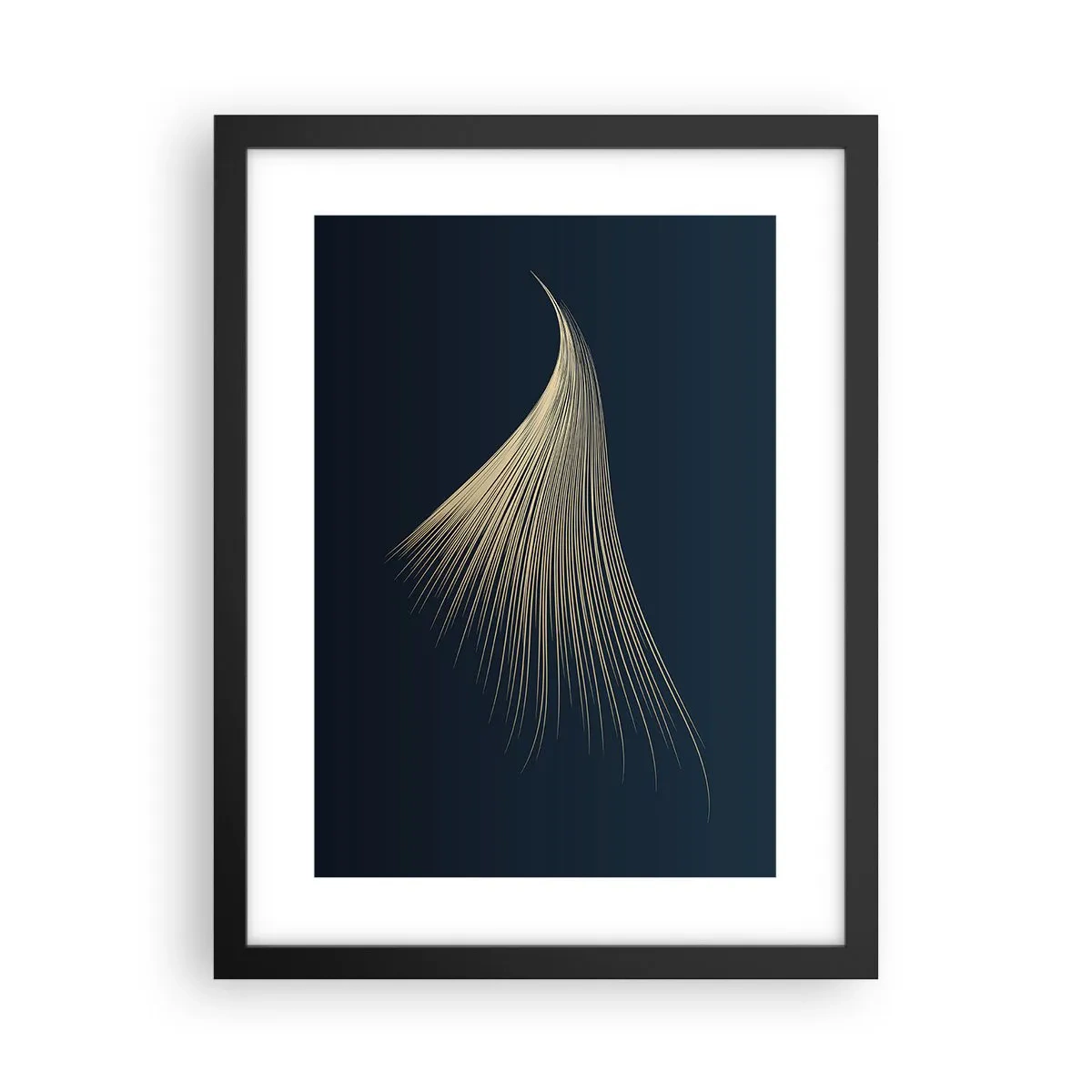 Poster in black frame - Like Angel's Hair - 30x40 cm