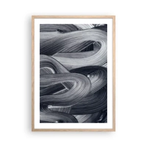 Poster in light oak frame - Fluidity of Reality - 50x70 cm