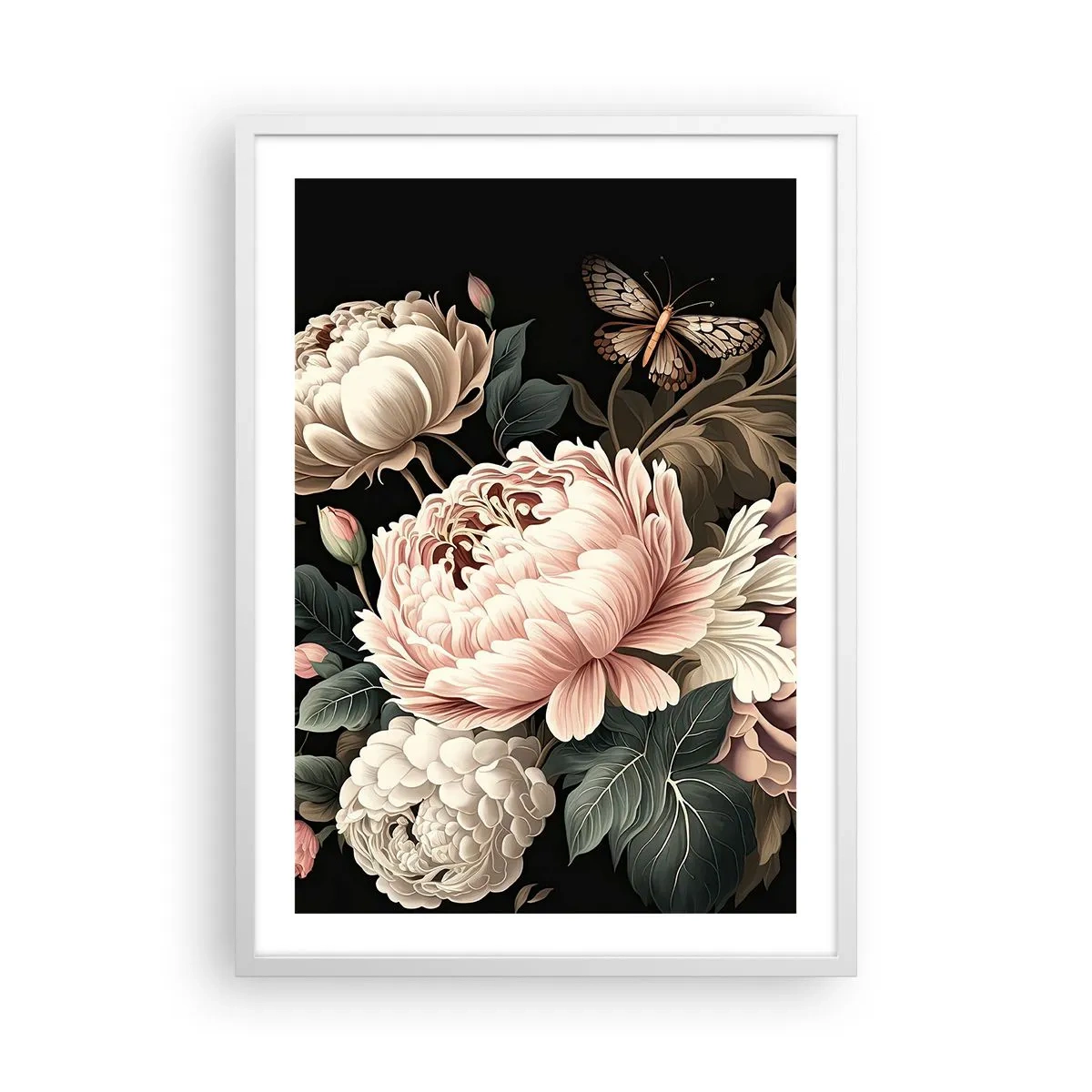 Poster in white frmae - Baroque Style - 50x70 cm