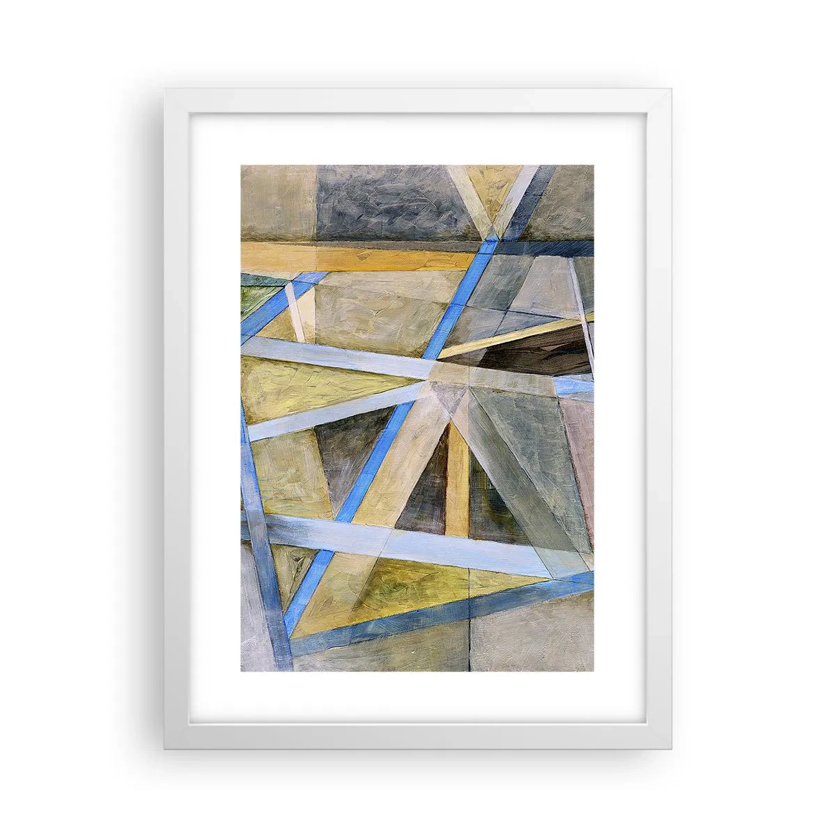 Poster in white frmae - Straight Or Slanted? - 30x40 cm
